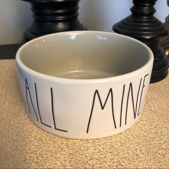 Rae Dunn Other - 🆕Rae Dunn Ceramic ALL MINE Pet Bowl